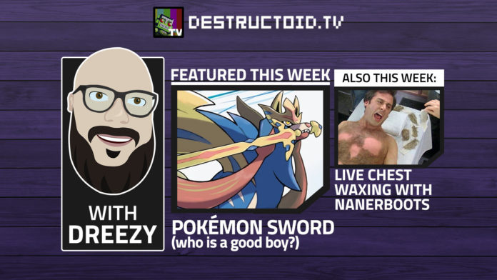 Nous sommes en direct sur Twitch cette semaine avec Pokemon Sword et une autre série d'épilation à la poitrine!
