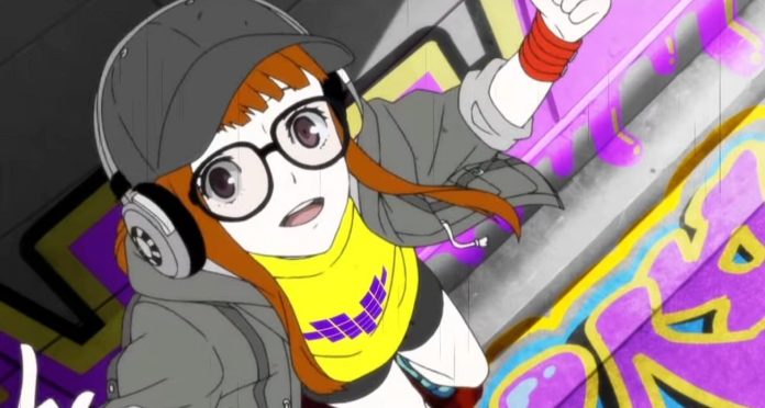 Dans la bande-annonce japonaise de Persona 5 Scramble, Futaba joue le rythme
