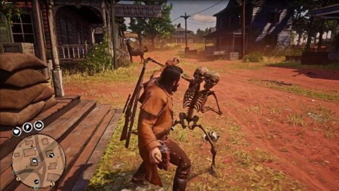 Les pirates en ligne de Red Dead déchaînent des hostiles squelettes à deux têtes 
