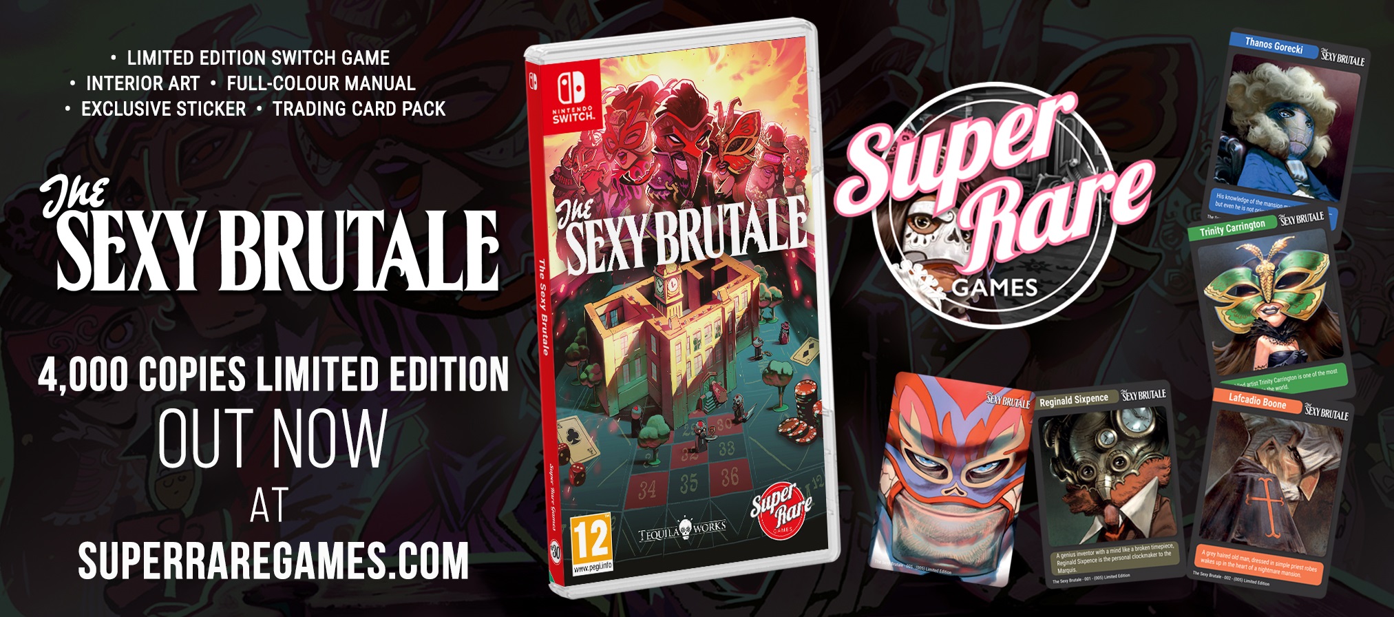 The Sexy Brutale Switch lance Super Rare Games