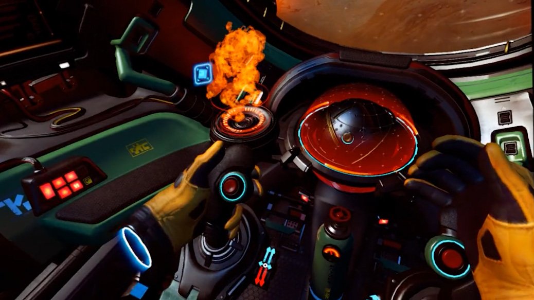 Vue du cockpit du Minotaure en VR
