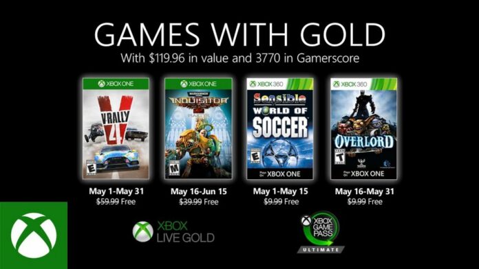 Les jeux Xbox One avec titres Gold dévoilés en mai 2020
