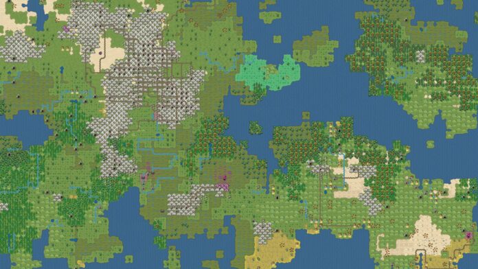 Dwarf Fortress ressemble à un tout nouveau jeu avec une carte du monde graphique
