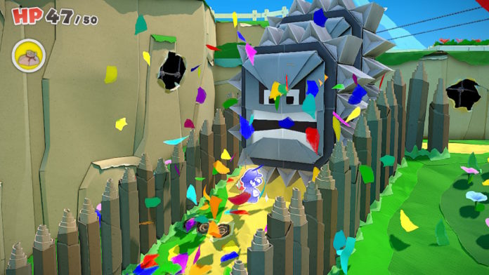 Paper Mario: The Origami King - Trouver les quatre pierres de coquille | Procédure pas à pas d'Outlook Mountain
