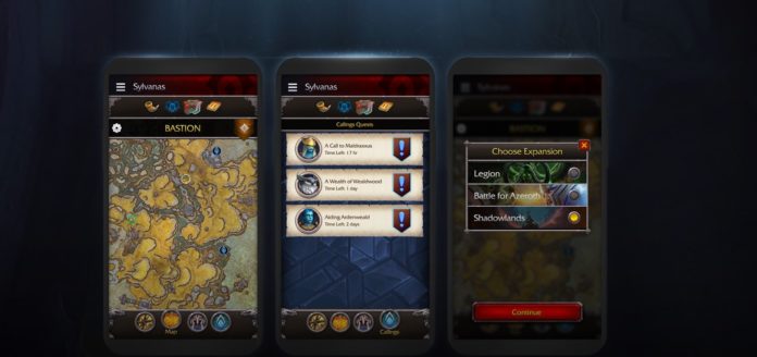 World of Warcraft obtient une application révisée pour la prochaine extension Shadowlands

