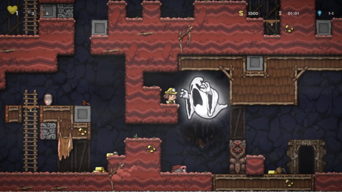 Spelunky-2-How-to-Kill-or-Get-Away-from-the-Ghost