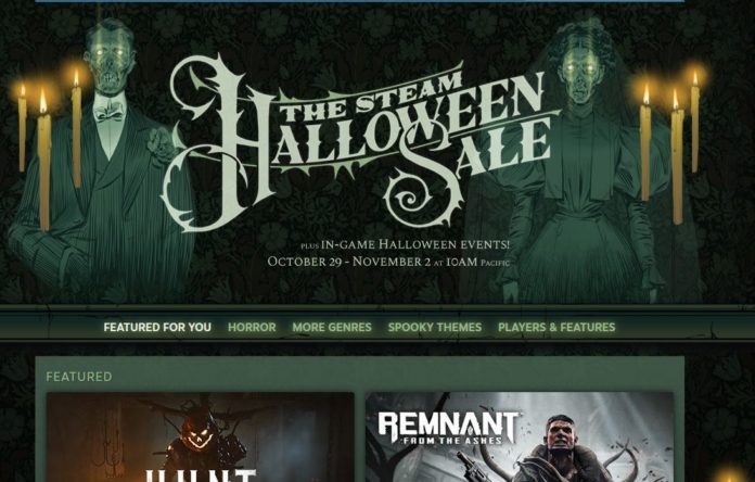 Valve organise une vente d'Halloween à la vapeur 
