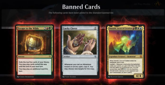 Magic: Arena lâche le marteau d'interdiction, supprime trois cartes principales de la norme

