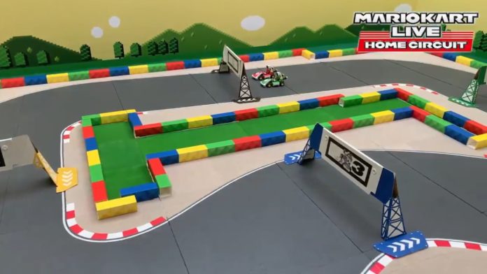 Voici quelques SNES Mario Kart dans Mario Kart Live: Home Circuit
