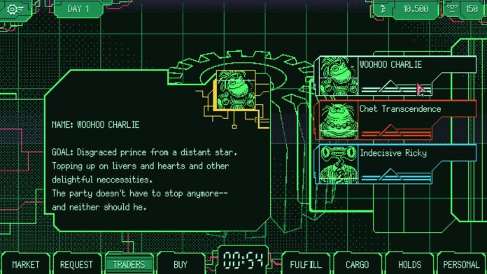 Space Warlord Organ Trading Simulator est une idée amusante pour un jeu vidéo
