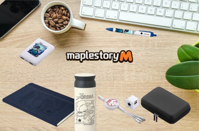 Concours: gagnez un pack de prix MapleStory M, comprenant un chargeur, une batterie externe et un gobelet
