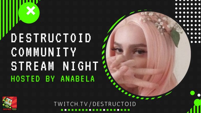 La soirée de diffusion de la communauté Destructoid est en direct sur Twitch
