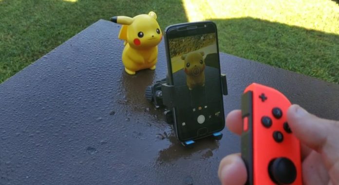Pokémon ... snap? Associer un Switch Joy-Con pour prendre des photos sur votre téléphone semble amusant
