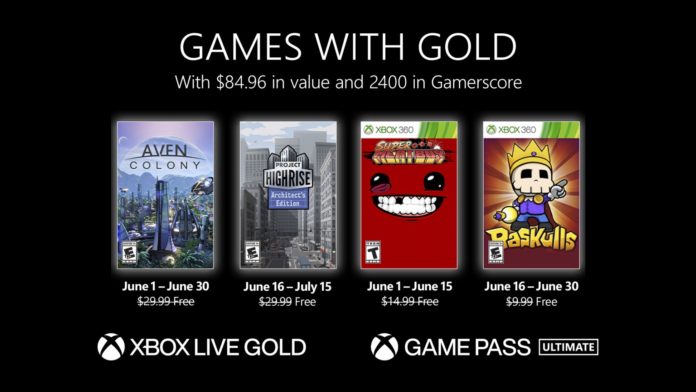 Microsoft dévoile des jeux avec de l'or pour juin 2022
