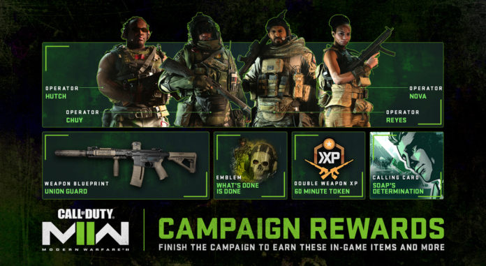 call of duty: modern warfare 2 campaign rewards