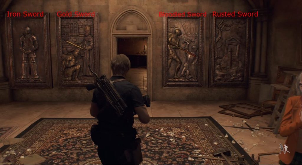 Resident Evil 4 Remake Treasure Four Swords Puzzle Solution