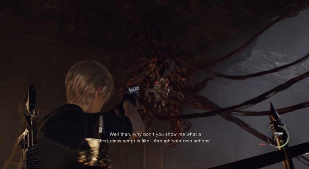 Resident Evil 4 Remake Ramón Salazar Combat contre le boss