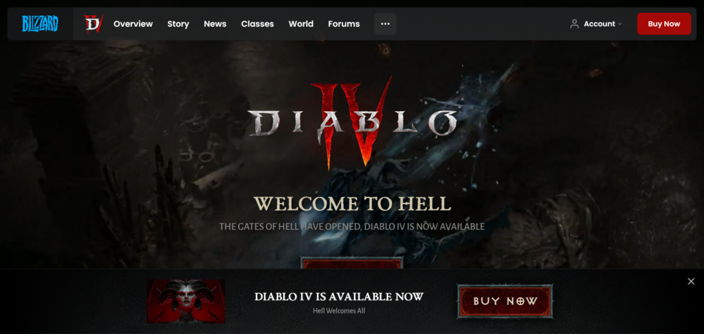 Site officiel de Diablo 4
