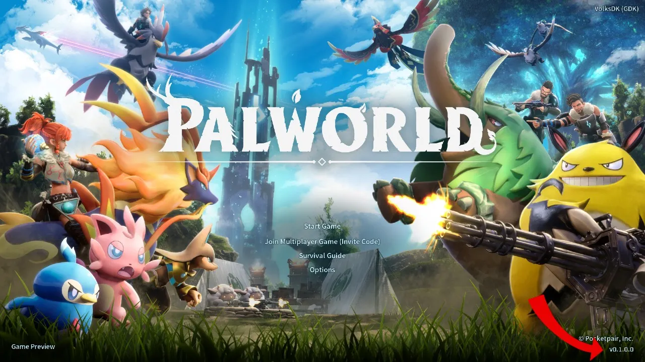 Numéro de version Palworld-Xbox