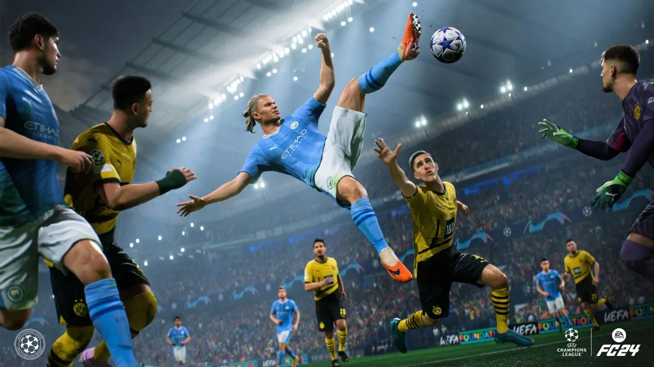 An Image of EA FC 24 bicycle kick