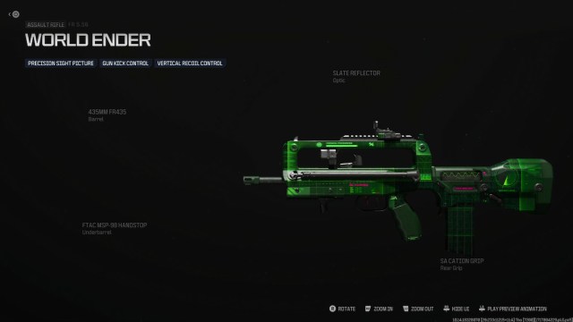 Fusil d'assaut World Ender dans MW3 et Warzone