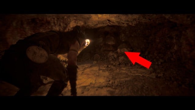 Hellblade 2 – Emplacements de toutes les faces cachées – Huldufolk, première face cachée dans une grotte