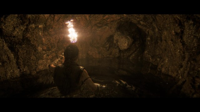 Hellblade 2 - Emplacements de toutes les faces cachées - Emplacement huldufolk 3 dans une grotte inondée