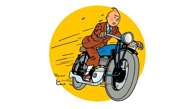 Tintin en vélo