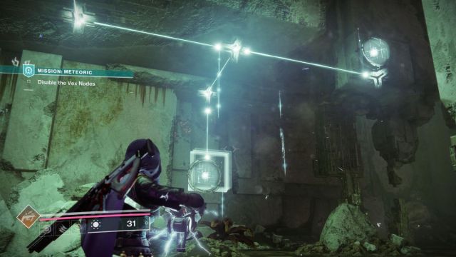 le deuxième nœud définit les échos de l'épisode Destiny 2