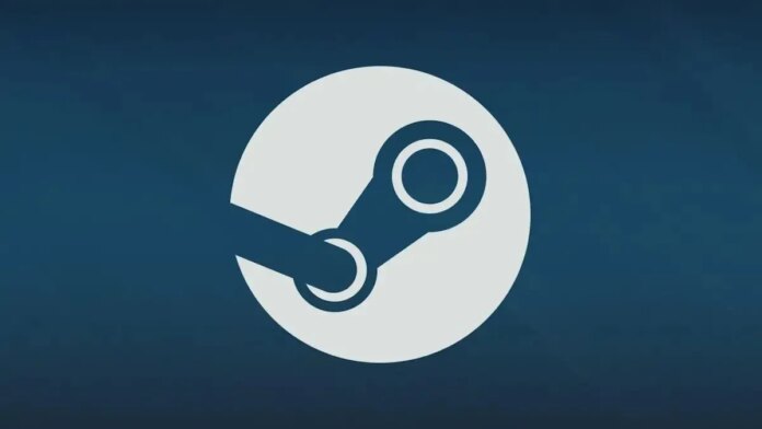 The Steam logo on a gradient blue background.