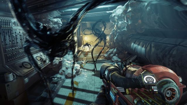 Des extraterrestres attaquent un joueur dans Prey