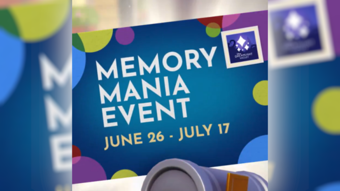 The Memory Mania event artwork