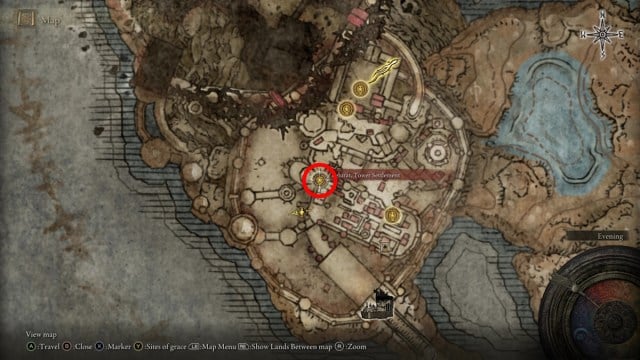 Elden Ring Shadow of the Erdtree DLC Où trouver et utiliser la clé des profondeurs de puits - site de règlement de la tour de grâce sur la carte