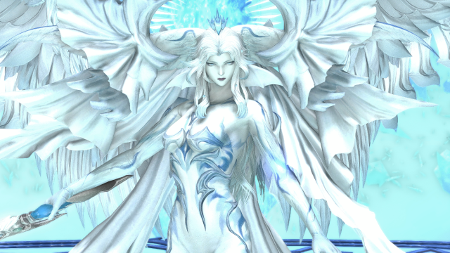 Hydaelyn dans le Mother Crystal dans Final Fantasy XIV