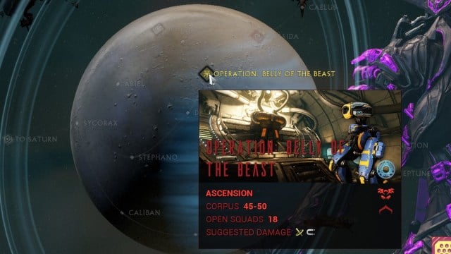 Mission d'ascension de Warframe