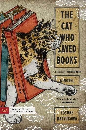 La couverture du chat qui sauvait les livres.