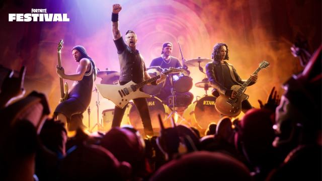 Metallica se produit sur la scène de combat Fortnite