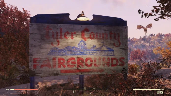 fallout 76 tyler county fairgrounds sign