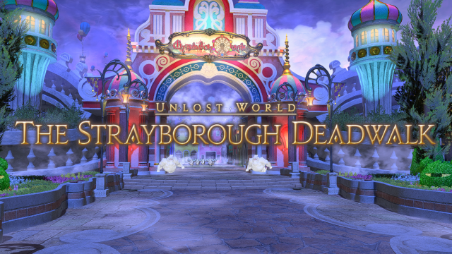 Écran titre de Strayborough Deadwalk dans Final Fantasy XIV