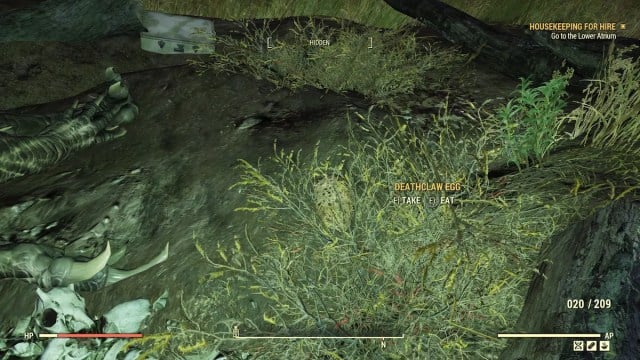 Valise à œufs de l'île Deathclaw de Fallout 76