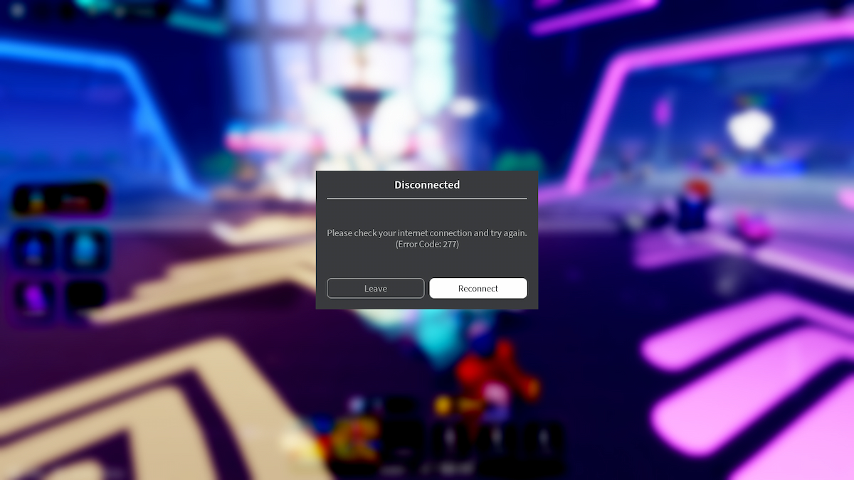 Roblox error code 277