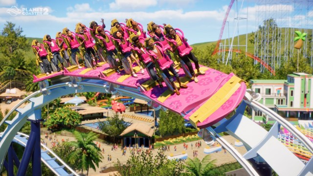 Planet Coaster 2 propose toujours des montagnes russes palpitantes