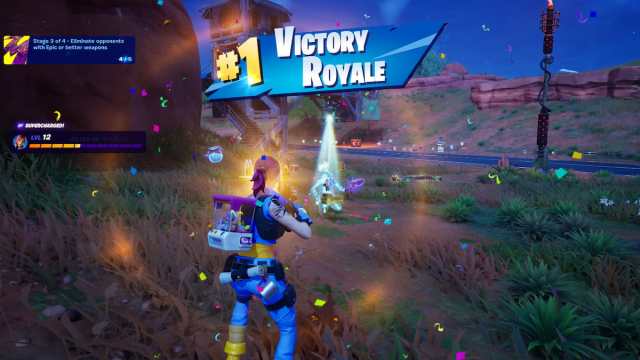 Écran de Fortnite Victory Royale