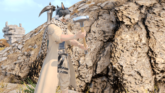 Rassembler en tant que mineur dans Final Fantasy XIV