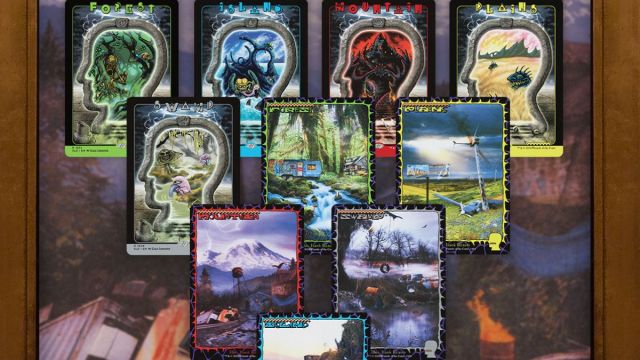 cartes de terres de secret lair x brain dead mtg