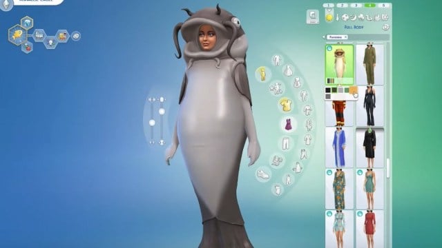 Tenue de poisson-chat dans Sims 4 Lovestruck