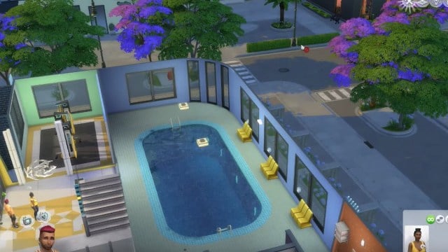 Piscine incurvée Sims 4