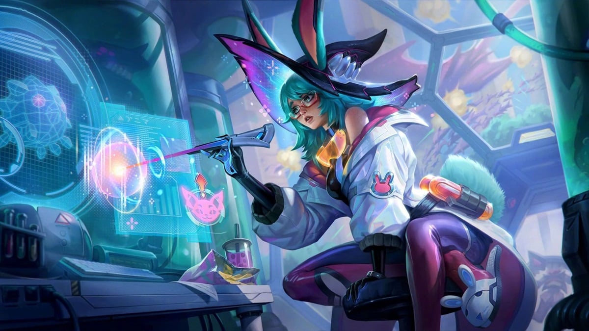 League of Legends Battle Bunny Aurora Splash Art