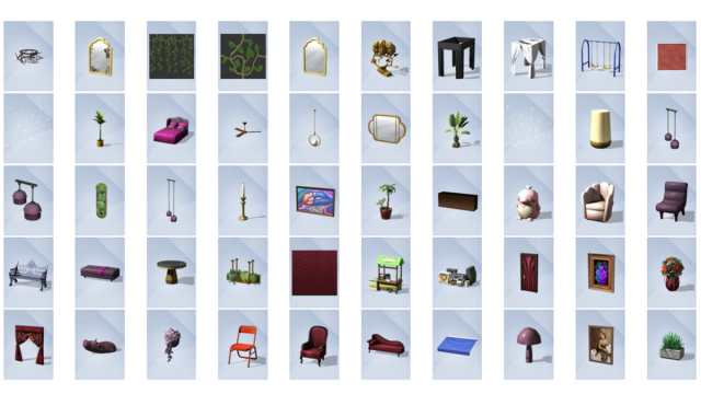 Objets du mode construction Les Sims 4 Lovestruck