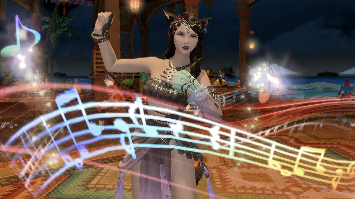 The Songbird emote in Final Fantasy XIV